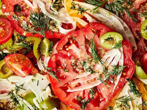 Fennel, Roast Lemon & Tomato Salad