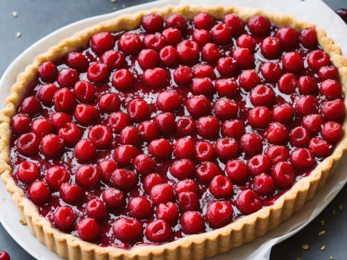 Festive Cherry & Raspberry Tart