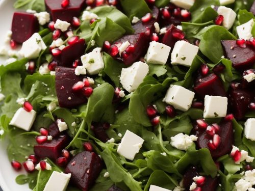 Feta, beetroot & pomegranate salad