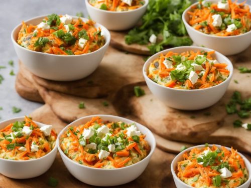 Feta Frittatas with Carrot & Celery Salad