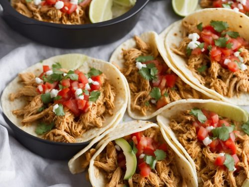 Fiesta Slow Cooker Shredded Chicken Tacos