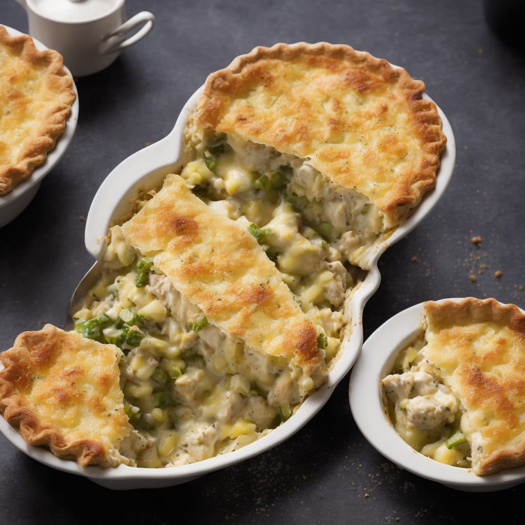 Filo-crusted Smoked Haddock, Cheese & Leek Pie