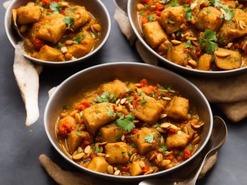 Fish Tagine with Saffron & Almonds