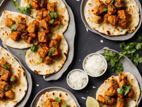 Fish Tikka on Garlic Naan