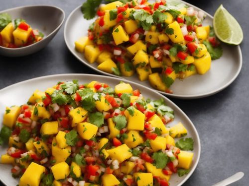 Fish with Chilli, Mango & Lime Salsa