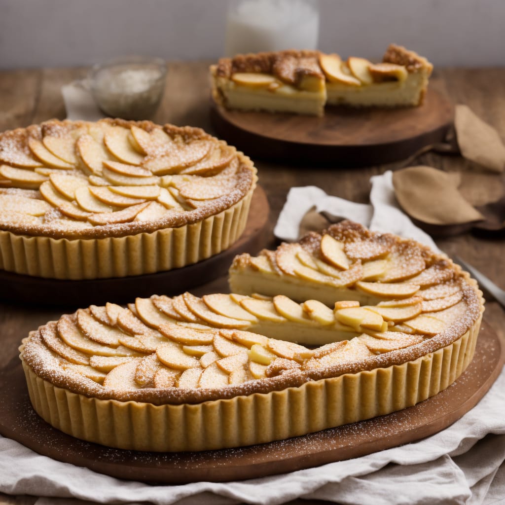 Flat Apple & Vanilla Tart