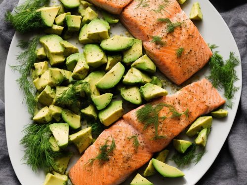 Foil-Poached Salmon with Dill & Avocado Mayo