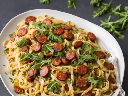 Frazzled Chorizo & Rocket Linguine