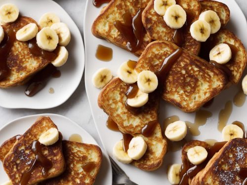 French Toast Stuffed with Banana & Maple Syrup