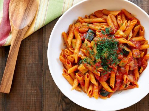 Fresh Tomato & Courgette Penne