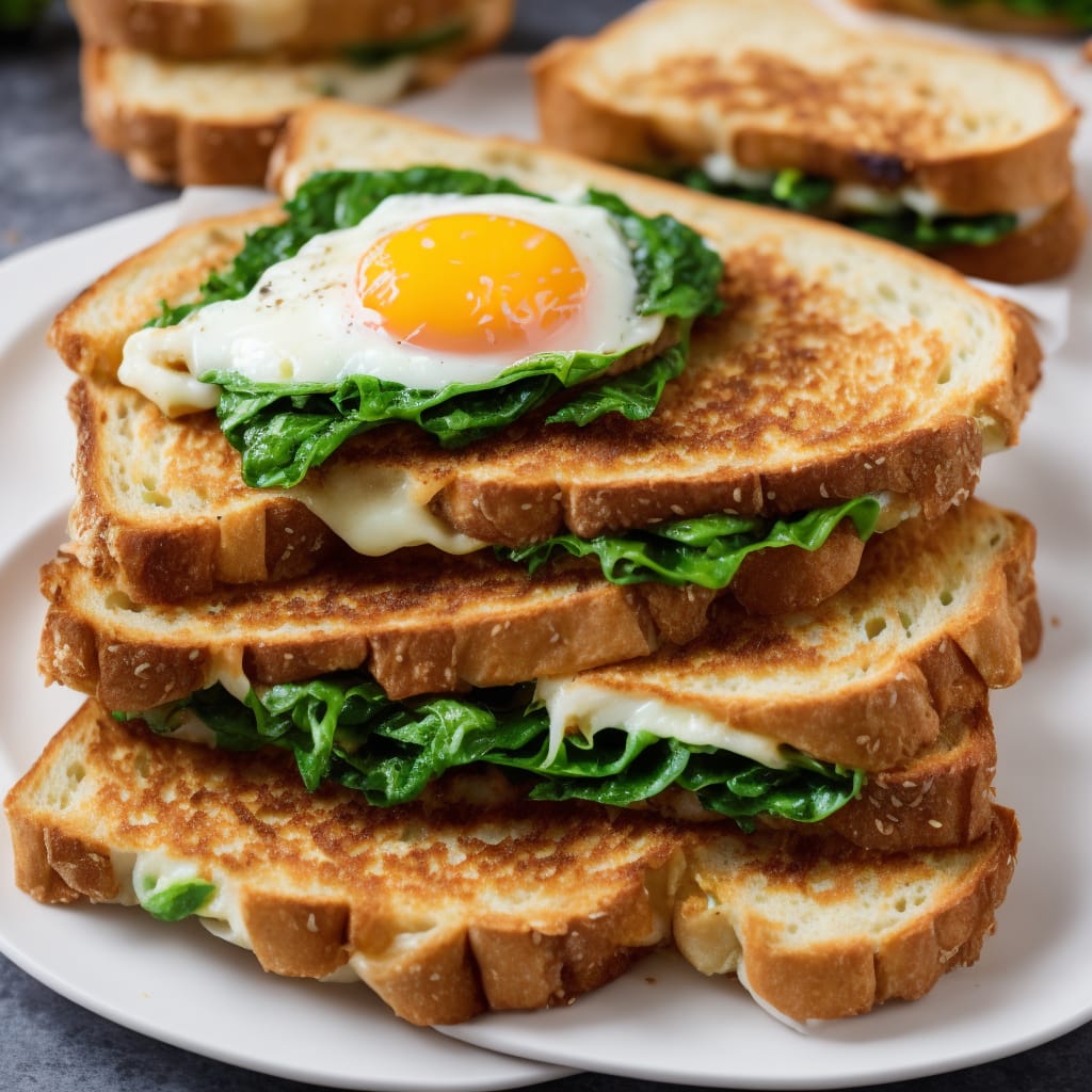 Fried Egg Florentine Toastie