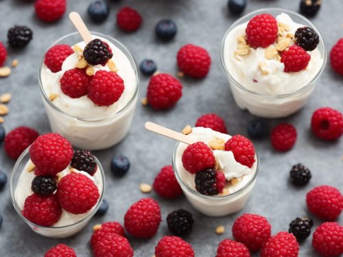 Frozen Berry & Gingernut Yogurt Pops