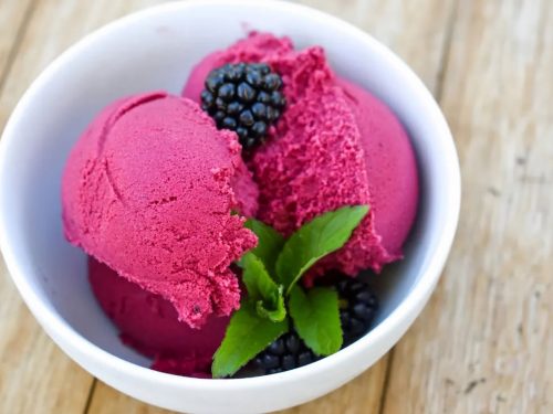 Frozen Blackberry Yogurt