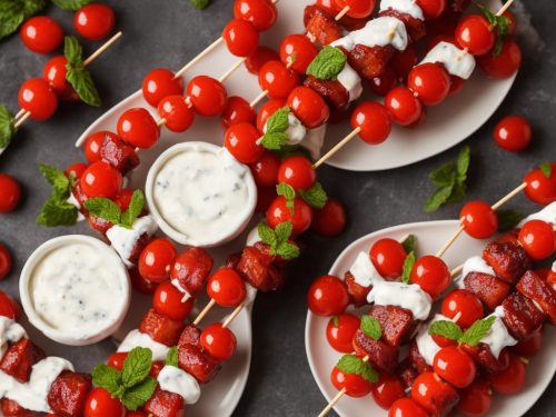 Fruity Skewers with Yogurt Dip