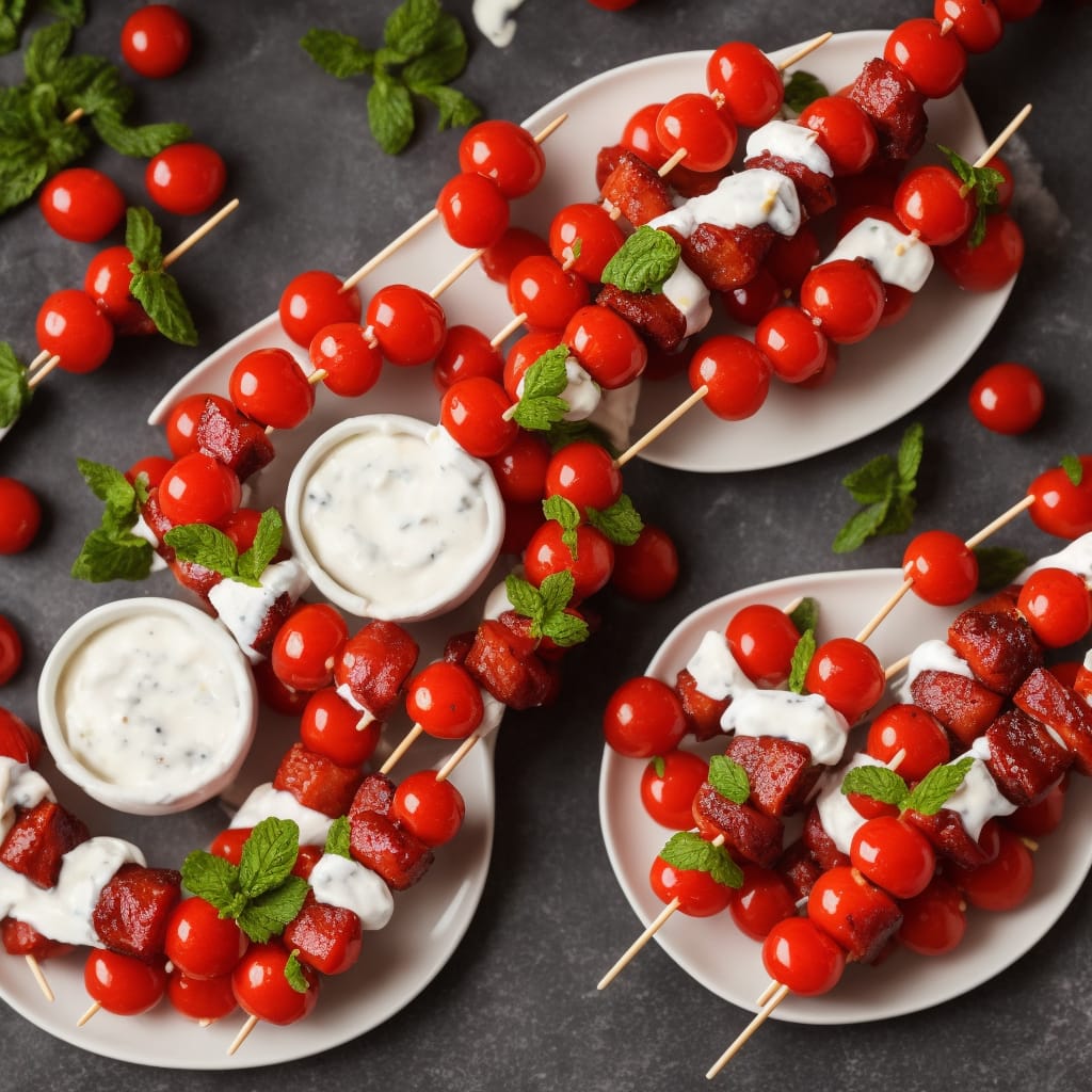 Fruity Skewers with Yogurt Dip