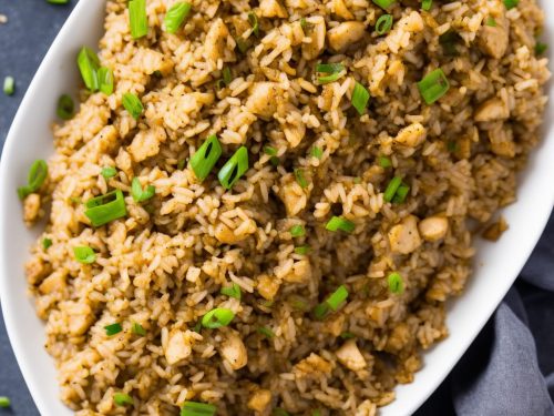 Garlic Chicken Fried Brown Rice