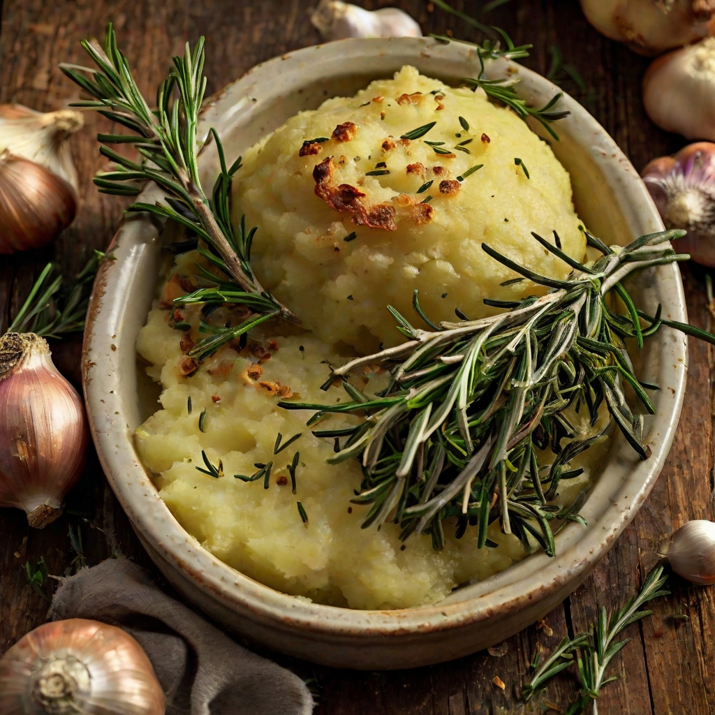 Garlic Mash Potato Bake