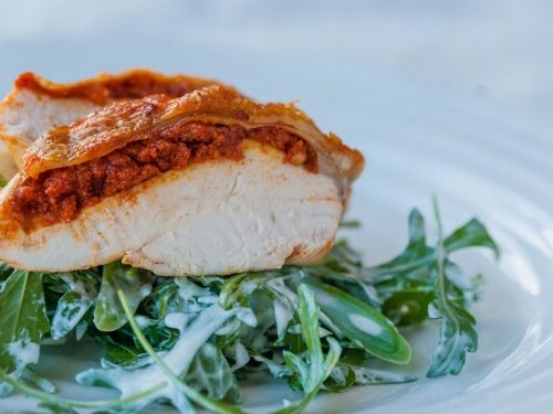 Garlic & Nduja Rice-Stuffed Chicken