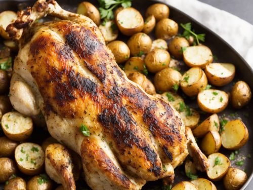 Garlic Roasted Chicken and Potatoes