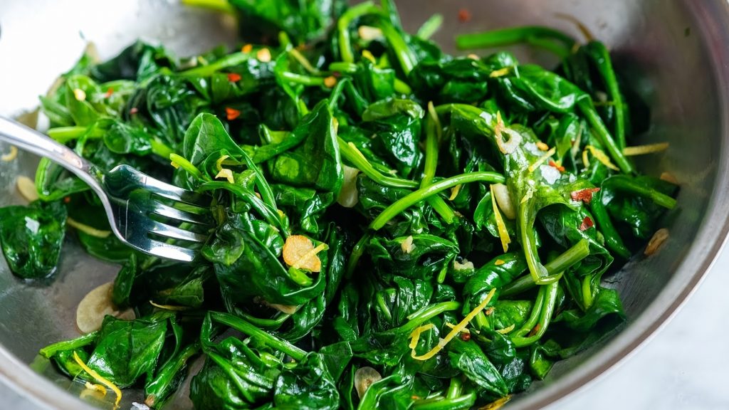 Garlic & Shallot Spinach