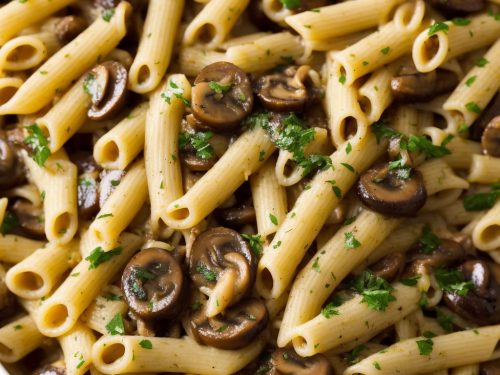 Garlicky Mushroom Penne