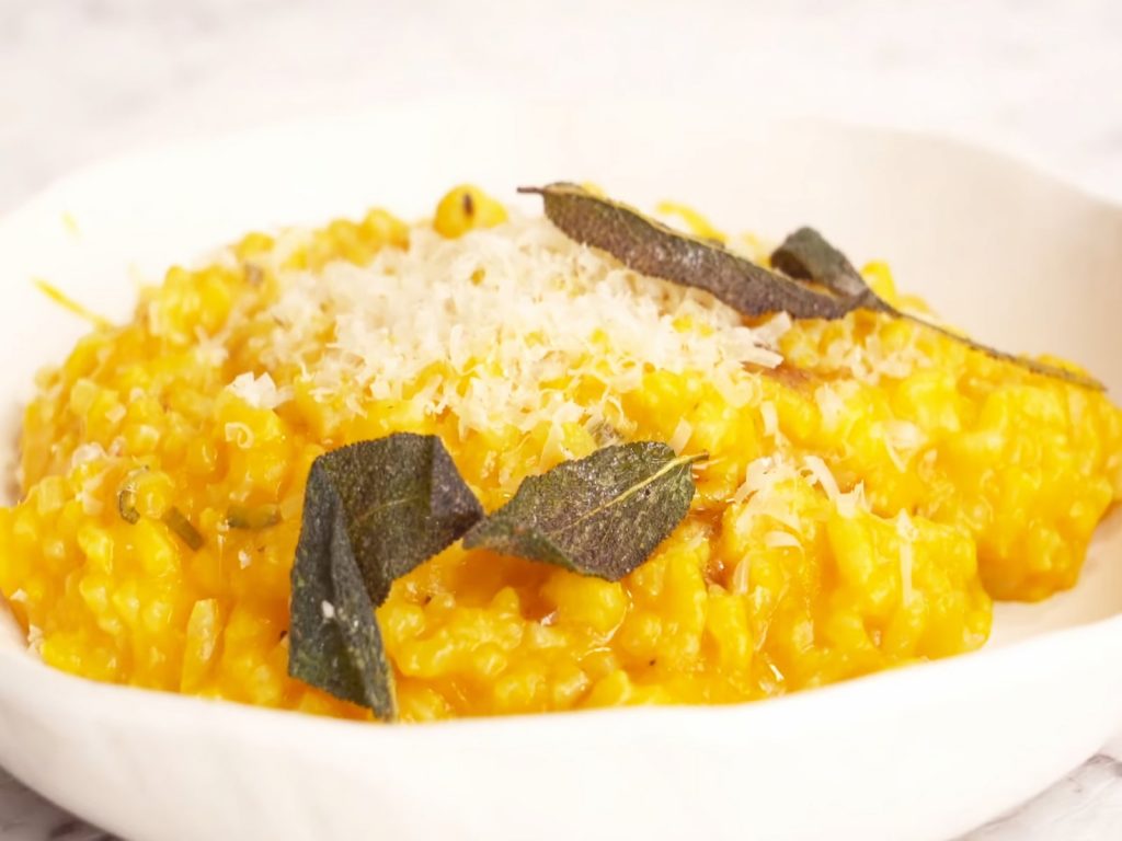 Garlicky Pumpkin Risotto