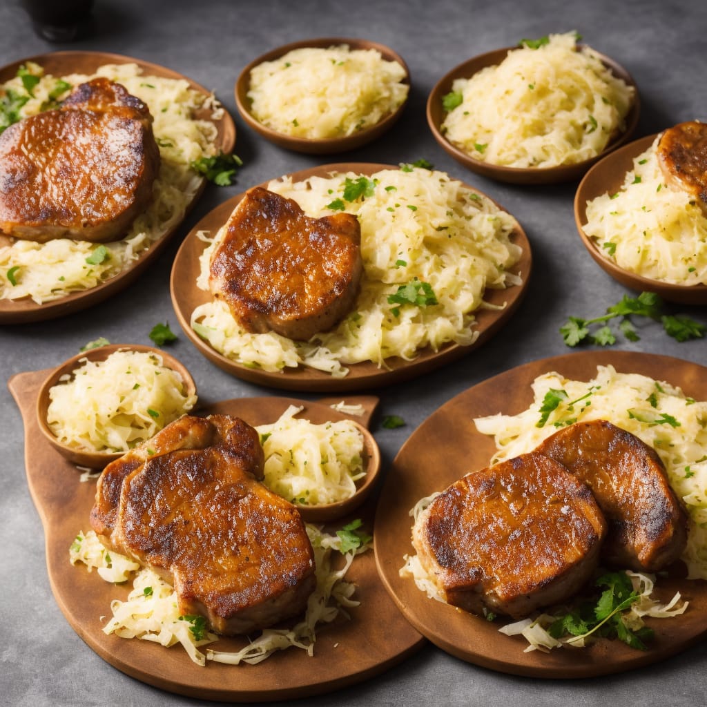 German Pork Chops and Sauerkraut