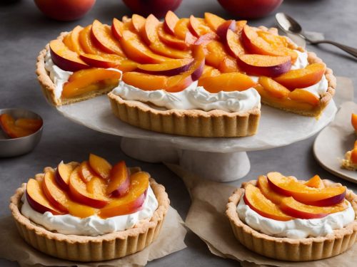 Giant Peach, Nectarine & Apricot Meringue Tart