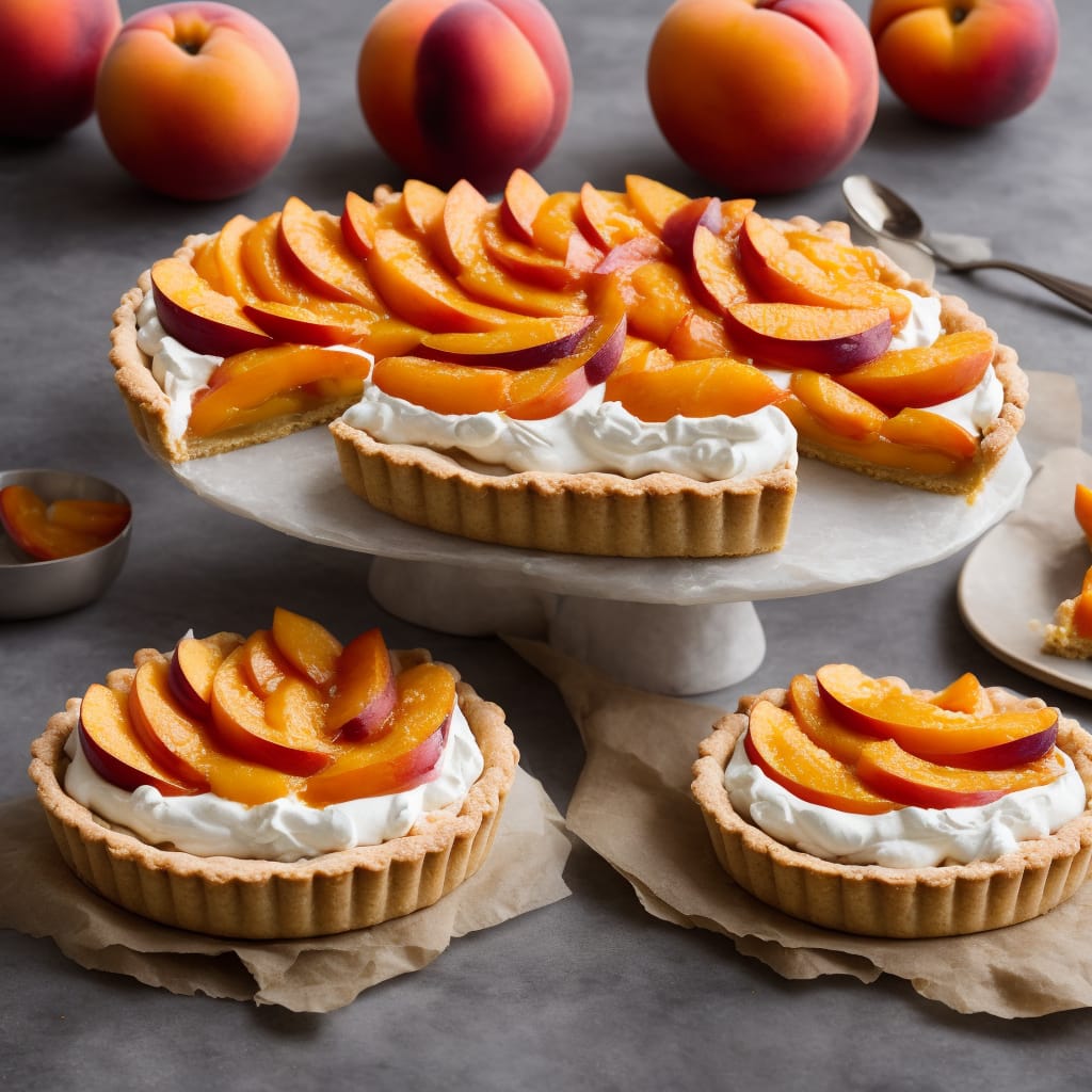 Giant Peach, Nectarine & Apricot Meringue Tart