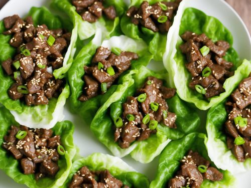 Ginger Beef Lettuce Wraps