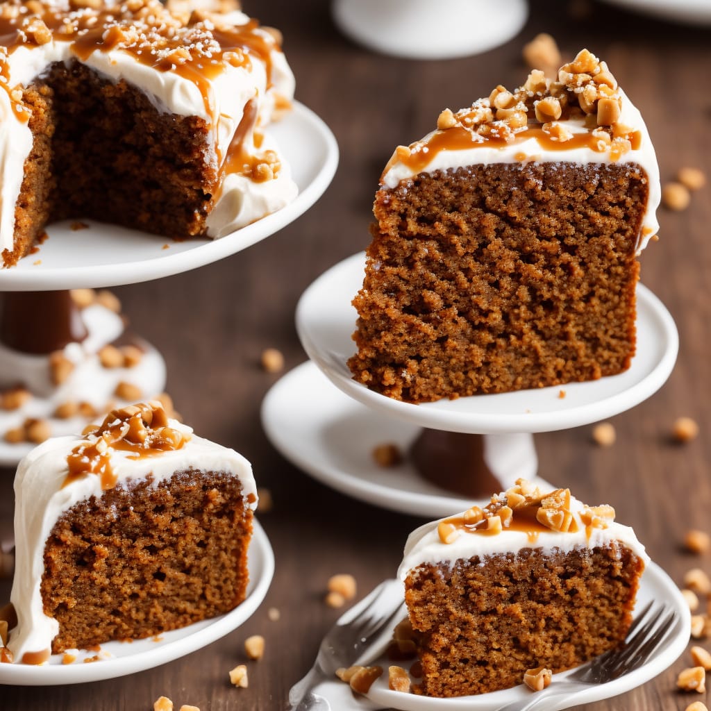 Ginger Cake with Caramel Frosting