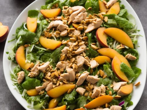 Ginger Chicken & Peach Salad