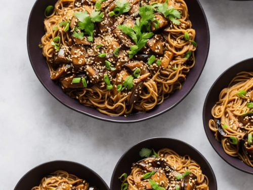 Ginger Miso Aubergine Noodles