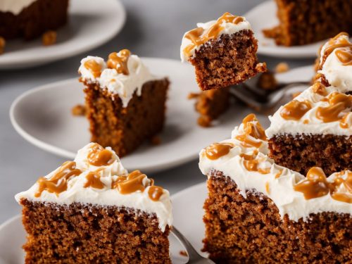 Gingerbread Cake with Caramel Biscuit Icing