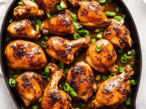 Glazed Chicken over Winter Mash