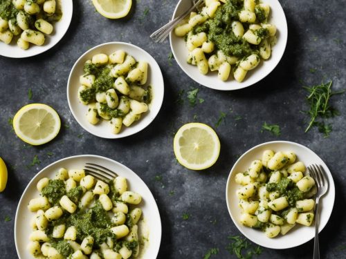 Gnocchi with Lemon & Chive Pesto