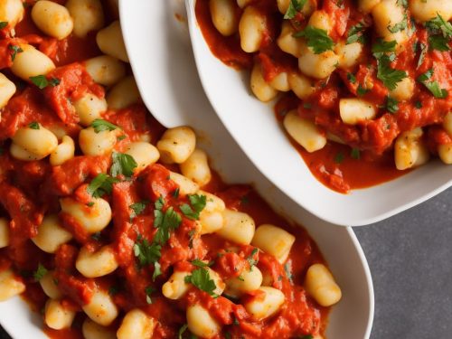 Gnocchi with Roasted Red Pepper Sauce