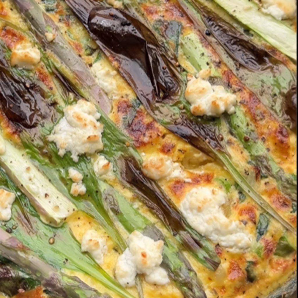 Goat's Cheese, Pea & Bean Frittata