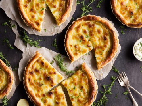 Goat's Cheese, Potato & Onion Tart