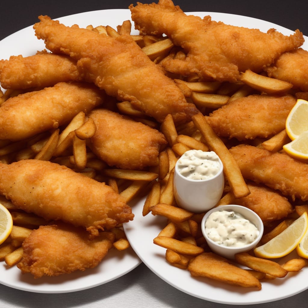 Golden Beer-Battered Fish with Chips