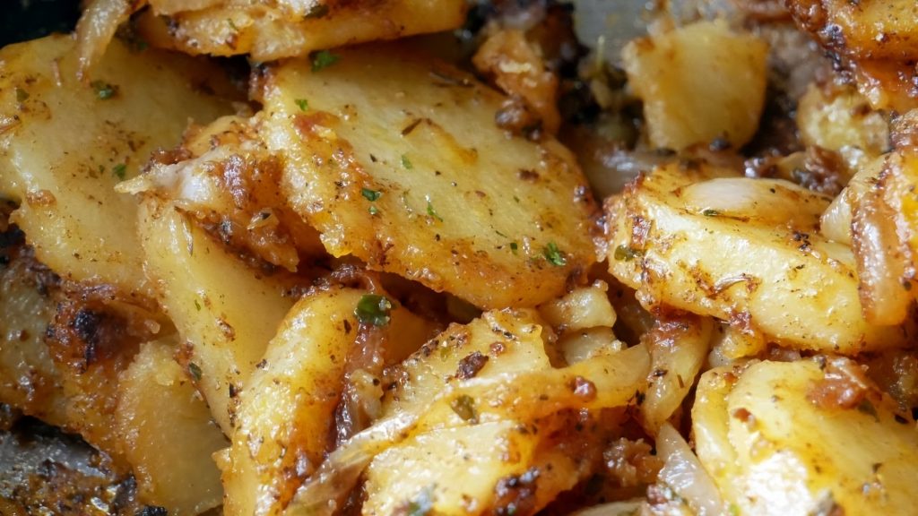 Golden Potatoes & Onions Recipe