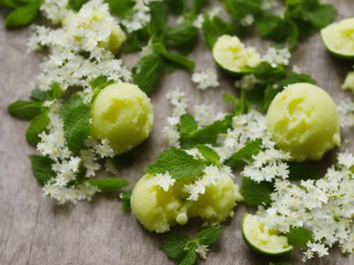 Gooseberry, Elderflower & Sauvignon Sorbet