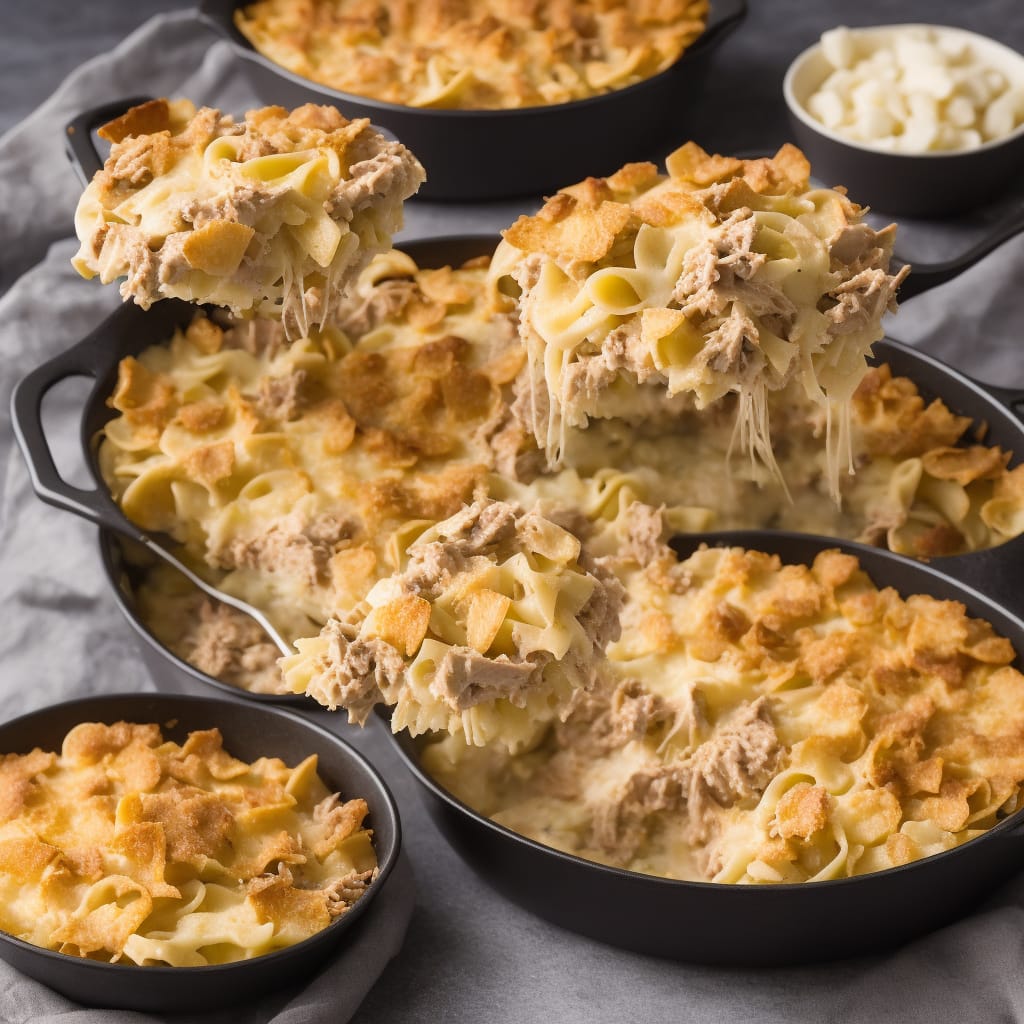 Grandma's Tuna Casserole with Potato Chips and No Noodles