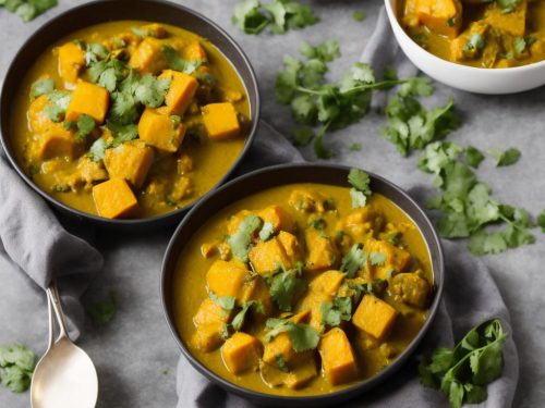 Green Masala Butternut Squash Curry