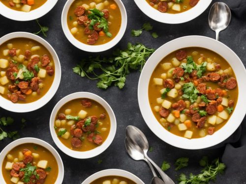 Greens, Potato & Chorizo Soup