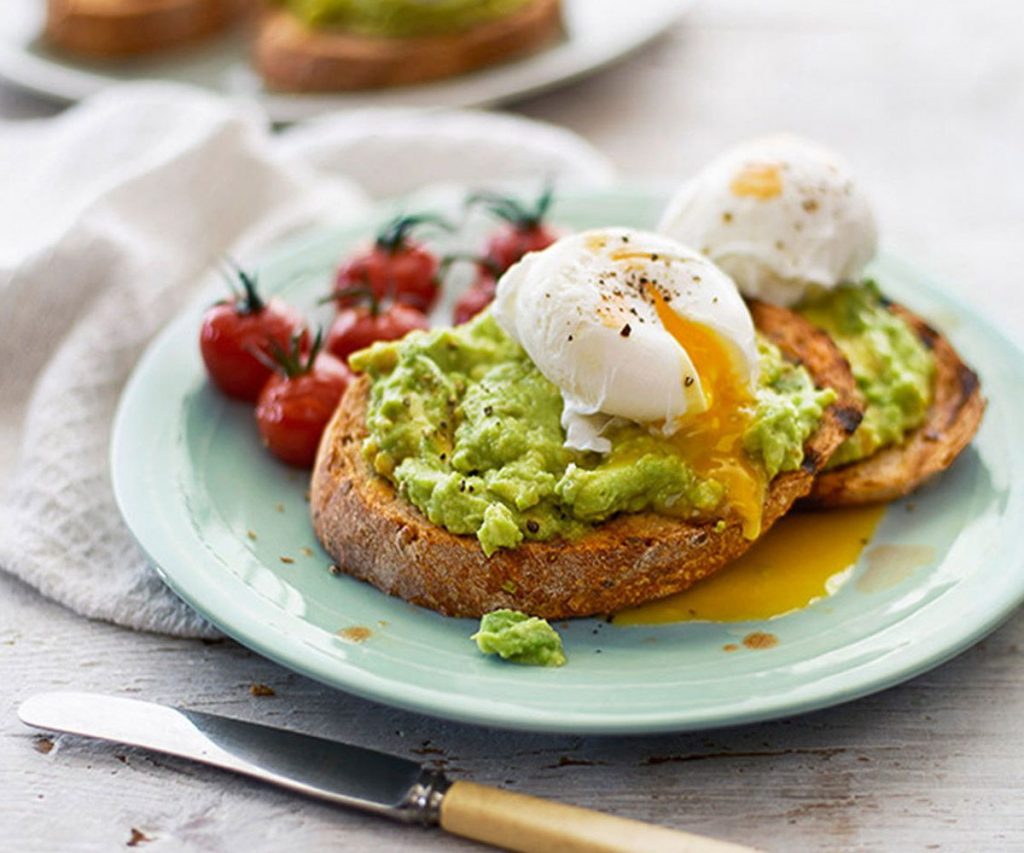 Griddled Cornbread with Devilled Eggs & Avocado