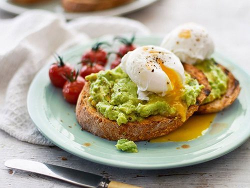 Griddled Cornbread with Devilled Eggs & Avocado