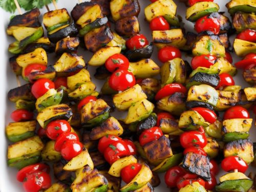 Griddled Glazed Vegetable Kebabs