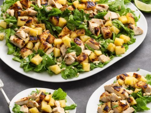 Griddled Pineapple & Chicken Salad with Nam Jim Dressing