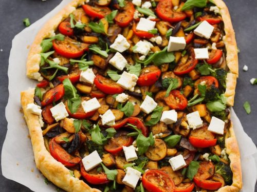 Griddled Vegetable & Feta Tart